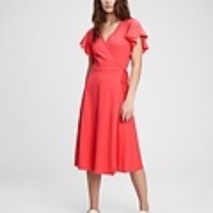 Gap wrap midi dress